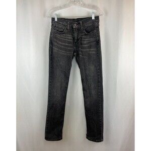 Levis 511 Jeans Men 29x30 Black Faded Grunge Distressed Slim Flex Stretch Cotton